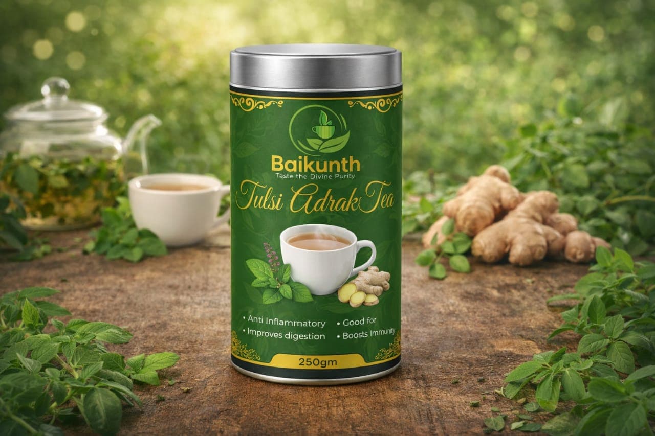 Tulsi Adraki Kadak Chai (Holy Basil & Crushed Ginger)