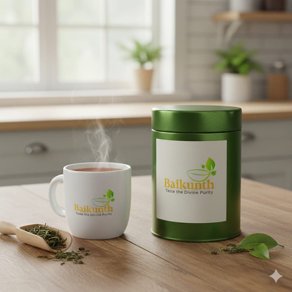 Shahi Kashmiri Saffron Kahwa (Artisanal Green Tea)